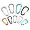 New Safety Equipment Climbing Button Buckle Keychain Alloy Carabiner Camping Hiking Hook