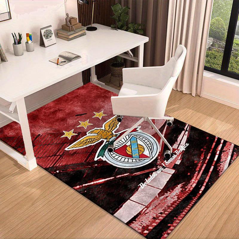 Ben Football Crest Printed Area Rug for Office, Chair Rug, Decorative Carpet Floor Mat, Large Size Fan gifts Christmas gifts