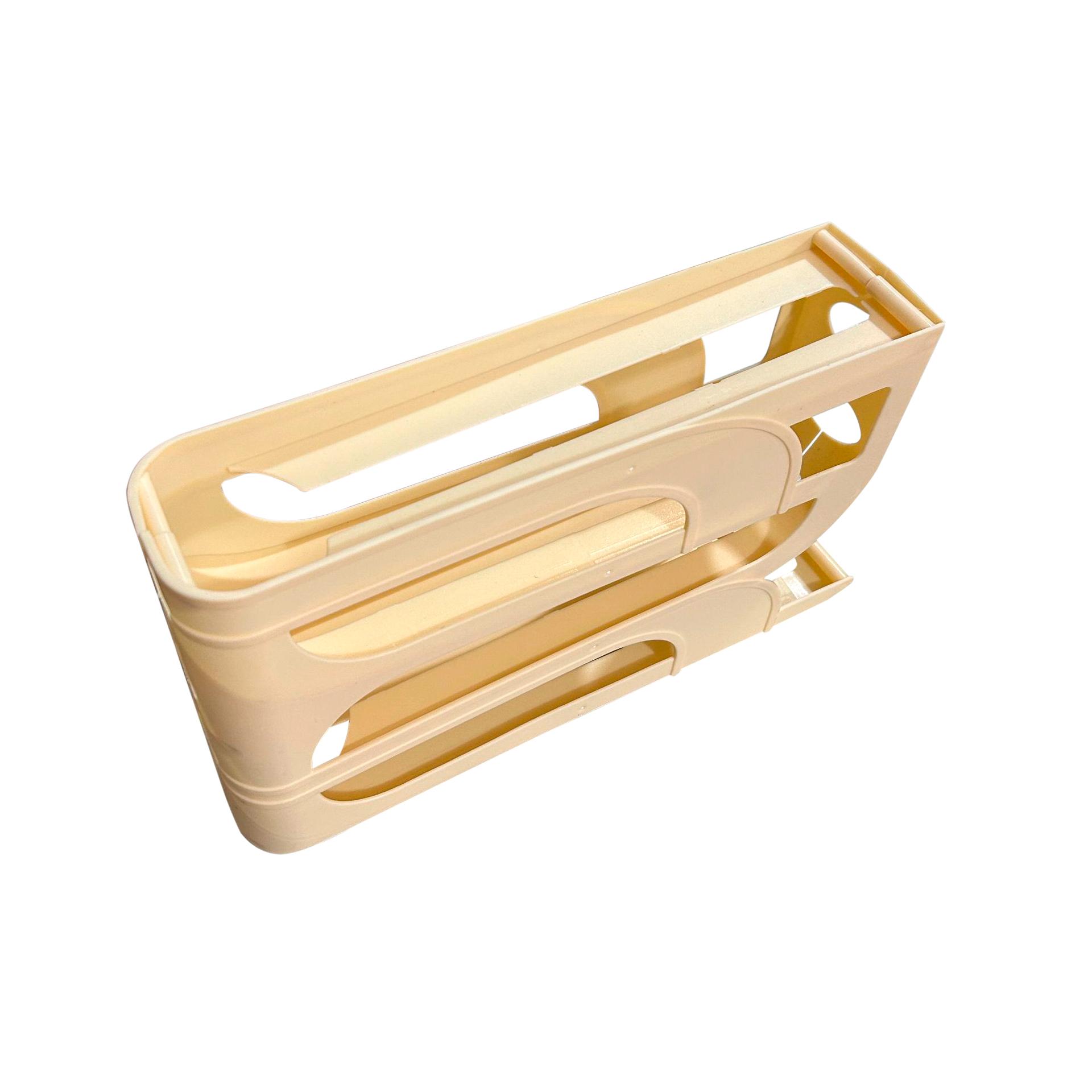 

Утолщенная версия ящик для хранения яиц с выдвижной крышкой, ящик для хранения на боковой двери холодильника, вращающийся лоток для яиц с пищевым классом, автоматический лоток для яиц