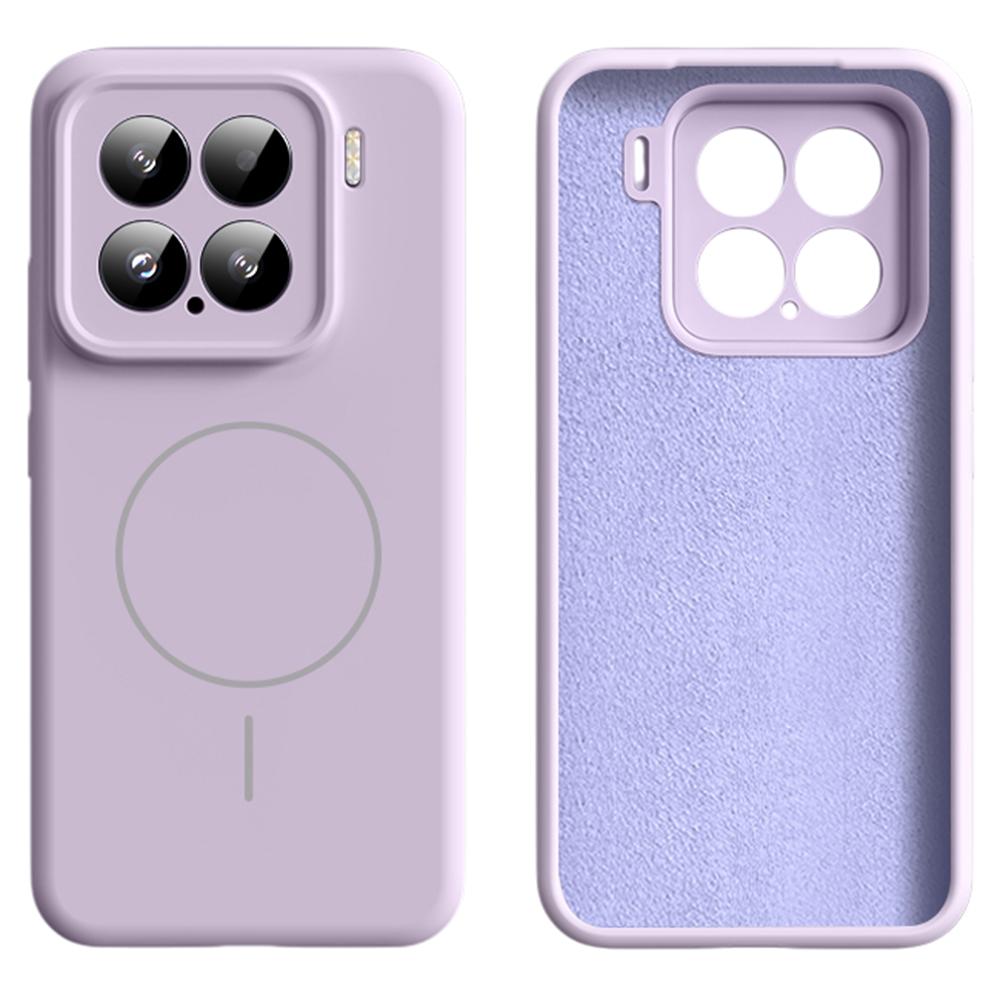 For Xiaomi 15 Case Compatible with MagSafe Soft Skin-Touch Liquid Silicone+PC Phone Cover