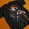 Bleach Ichigo T-Shirt Kurosaki Moon Kawai Anime Manga Black Tshirt Tee ALL SIZES
