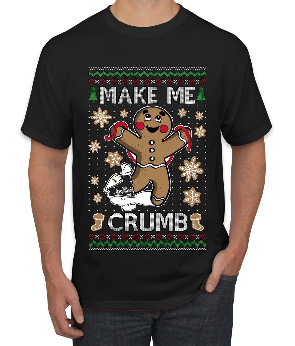 Make Me Crumb Couples Matching Ugly Christmas Men s T- Shirt M
