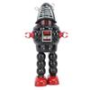 Walking Robot Toy, Adult Wind-Up Toy, Tin Metal, Impact Resistant, Fine Finish (Black)