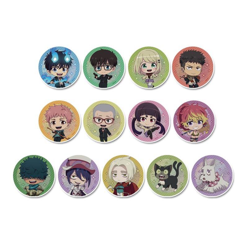 Blue Yuki No Hata Arc Puchichoko Trading Hologram Can Badges BOX of 13 Exorcist