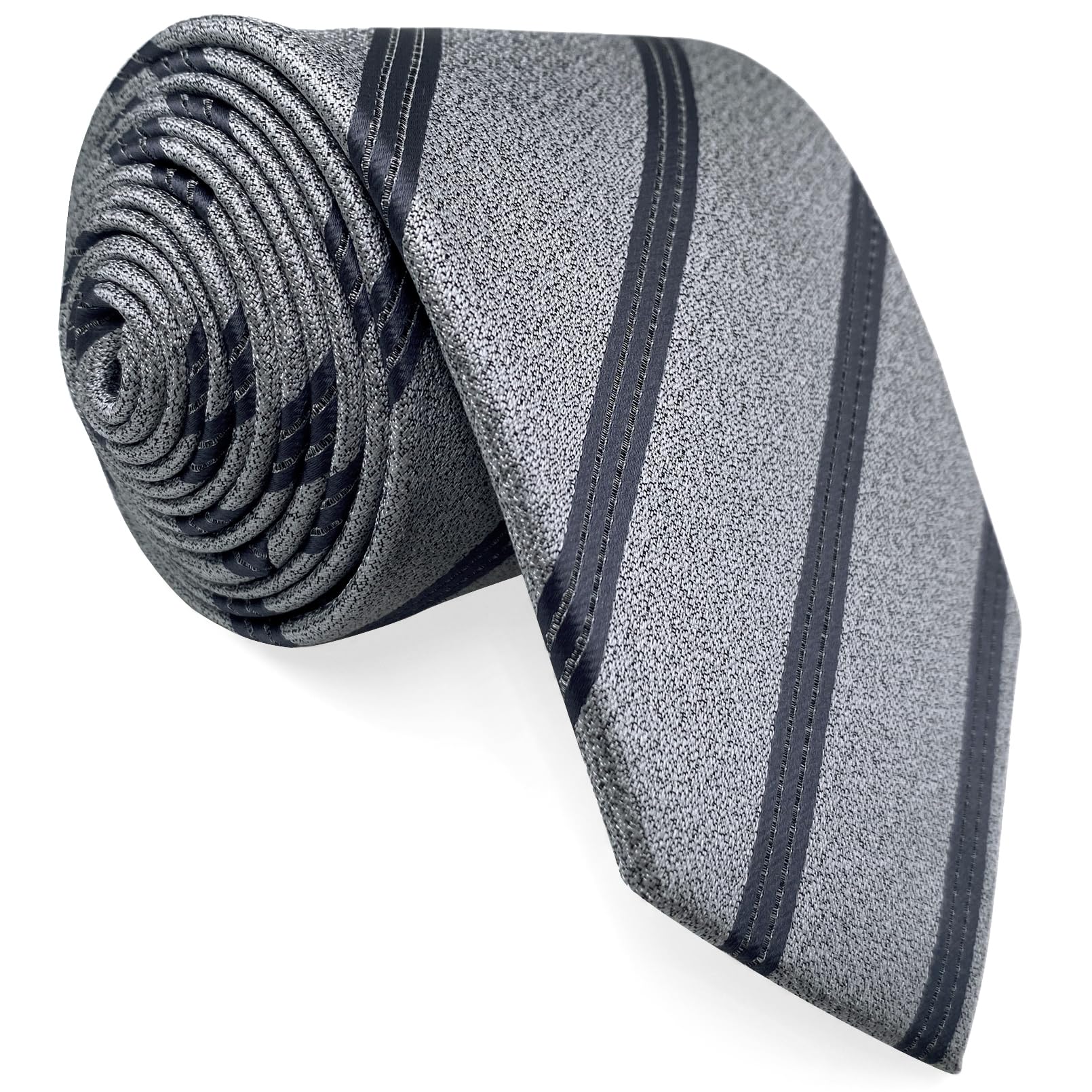 (Shlax & Wing) Men s Tie, Extra Long, 160cm, for Business Events, BlueGray, Formal - B89