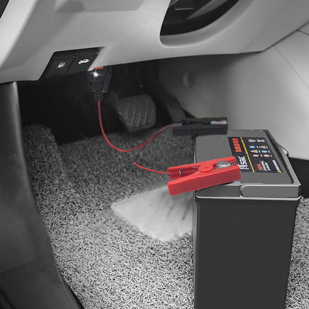 

AERMOTOR Battery Alligator Clips Car Emergency Power Off Protector with OBD2 Connectors ECU Memory Type A