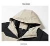 Men's Thickened Hooded Winter Windbreaker - Casual Plus Size Jacket for Middle-aged and Elderly.