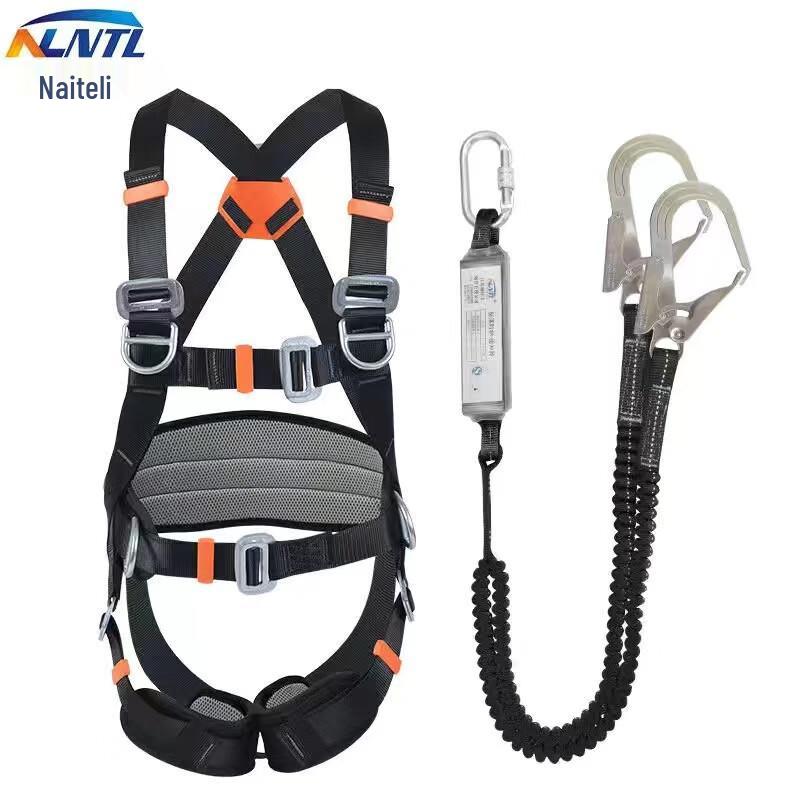 NLNTL Five-Point Safety Harness with Double Lanyard and Shock Absorber