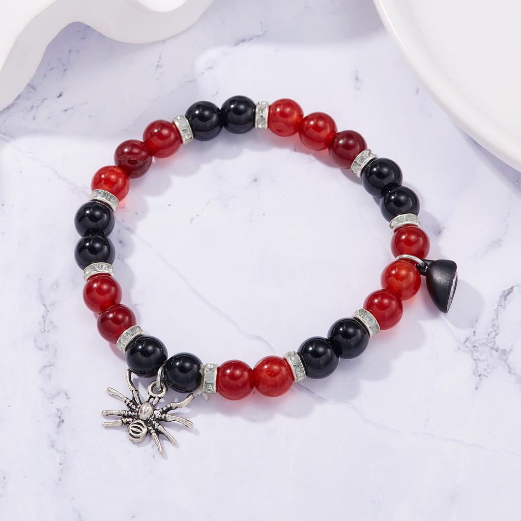 Halloween Spider Heart Magnetic Adjustable Bracelet For Women Gift