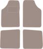 Beige Velvet Floor Mats For: Renault Kangoo I Kombivan (1997-2008)