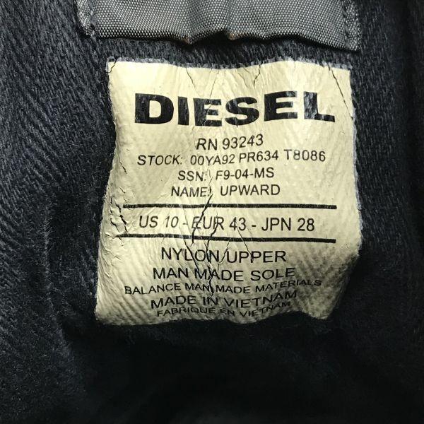 Diesel Adidași cu talpă înaltă Botine Scurte Carouri Negru x Alb Mărime 28.0cm(FOLOSIT)