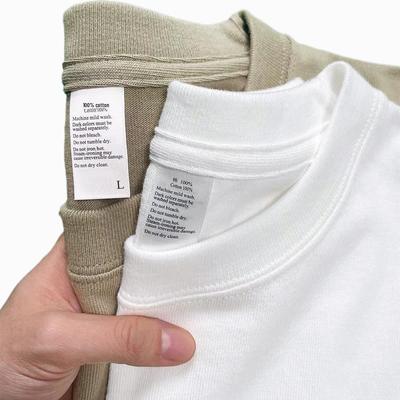 Camiseta de Hombre de Cuello Redondo de Color Sólido Pesada de 320 g: Opaco, Estilo Americano, Corte Holgado, Manga Corta, Ropa de Verano