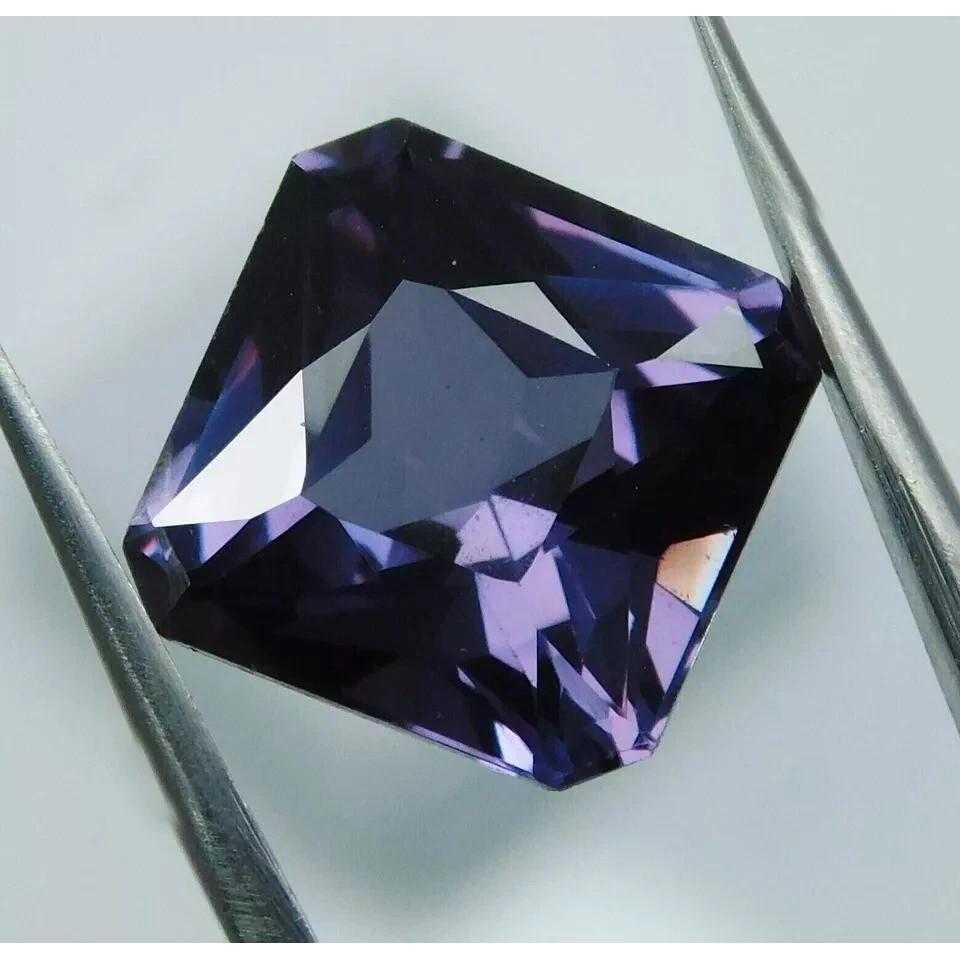 Natural Color Change Alexandrite 8+ Ct Square Cut Certified Beautiful Gemstone