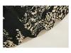 2023 Women's European Slim-Fit V-Neck Mesh Print Mid-Sleeve Pleated T-Shirt
