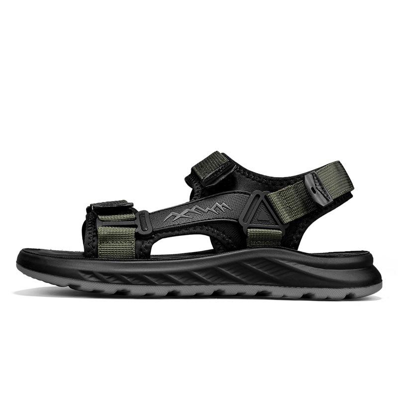 Summer New Sandals Korean Version Fashion One-word Beach Shoes Men's Outdoor Non-slip Wear-resistant Breathable Versatile Casual Shoes