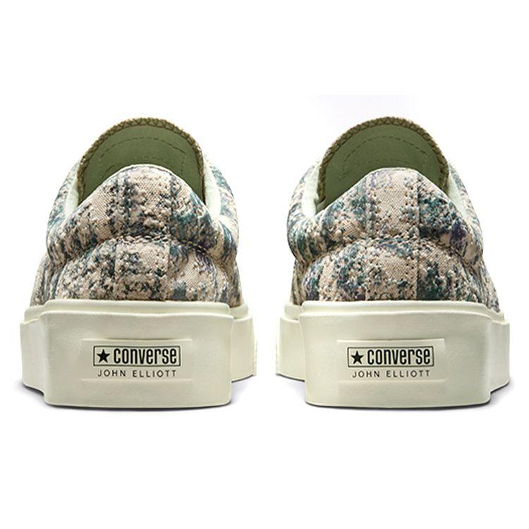 John Elliott X Converse Skid Grip French Oak Green Unisex Sneakers Egret 172578C