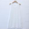 Summer Women's Knitted Hollow Out Tank Top Cover Up Beach Holiday Bikini Outer Short Dress Sun Protection Shirt Beach Dress