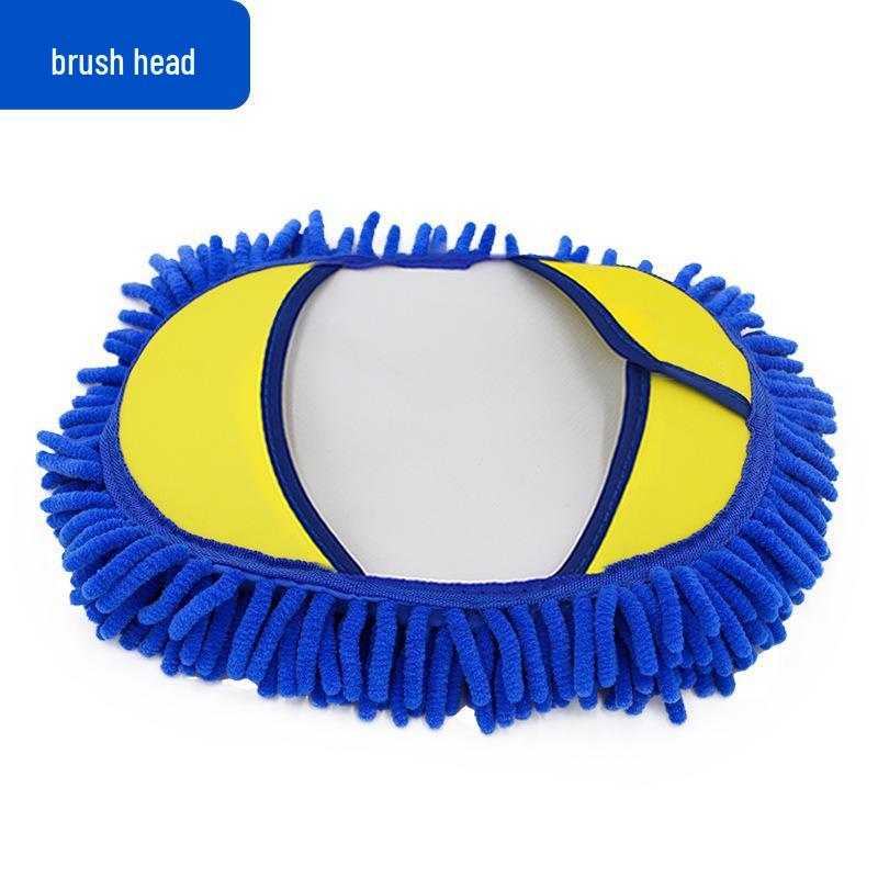 Telescopic Car Wash Brush with Soft Bristles and Milk Silk Head for Dusting and Cleaning