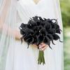 6/10pcslegant Moisturizing Black Calla Lily, Perfect Holiday Decoration, Realistic Fake Flowers, Vase Arrangement, Wedding Decor