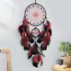 Handmade Glowing In Dark Dreamcatchers Wall Decorations Feathered Tassels Wall Hanging Wind Chimes Decors for Bedroom