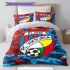 FC Viktoria Plzeň  Pattern Bedding Quilt Set Quilt Cover Pillowcase Home Decoration Birthday Gift (1 * Duvet Cover + 2 * Pillowcase, Without Core)