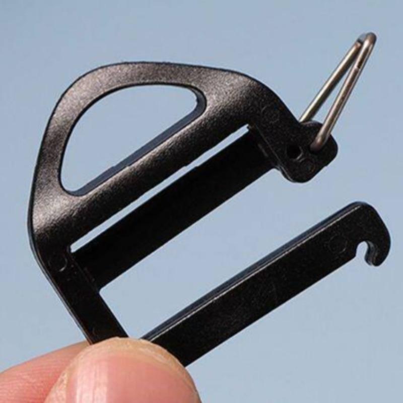 Luggage Accessories Buckles Black Mesh Buckles Backpack Buckle Ring Thickened Four Level Buckle Hiking Bag Adjustment Buckle
