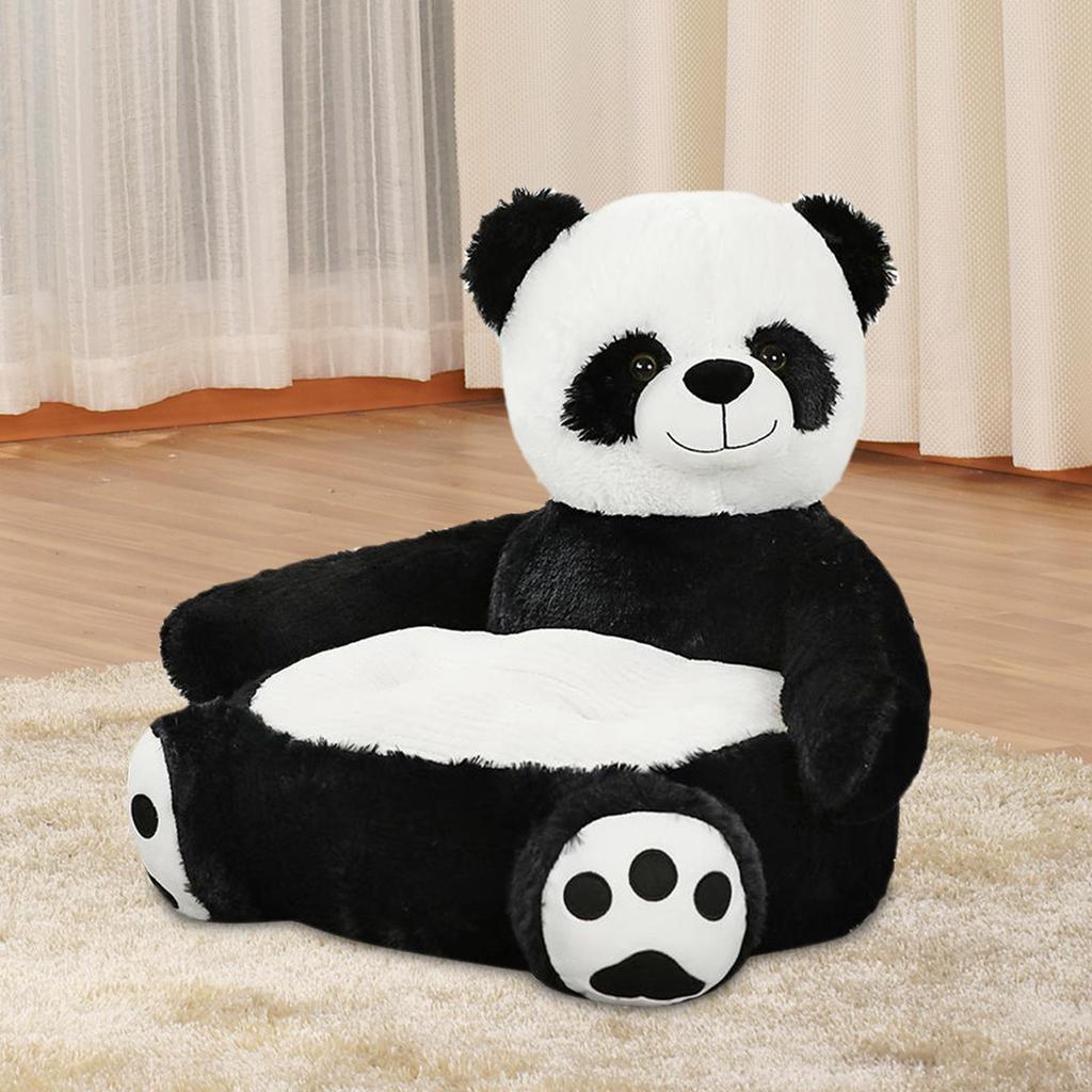 Children Baby Cartoons Panda Small Sofa Chair Learning Sitting Cuddling Size 19x19x17.7inch
