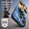 Magnetic For Magsafe Case For iPhone 17 Pro Max Seaside Coconut Print Soft Silicone Phone Back Cover For iPhone 16 15 14 13 Pro Max 16e 17e