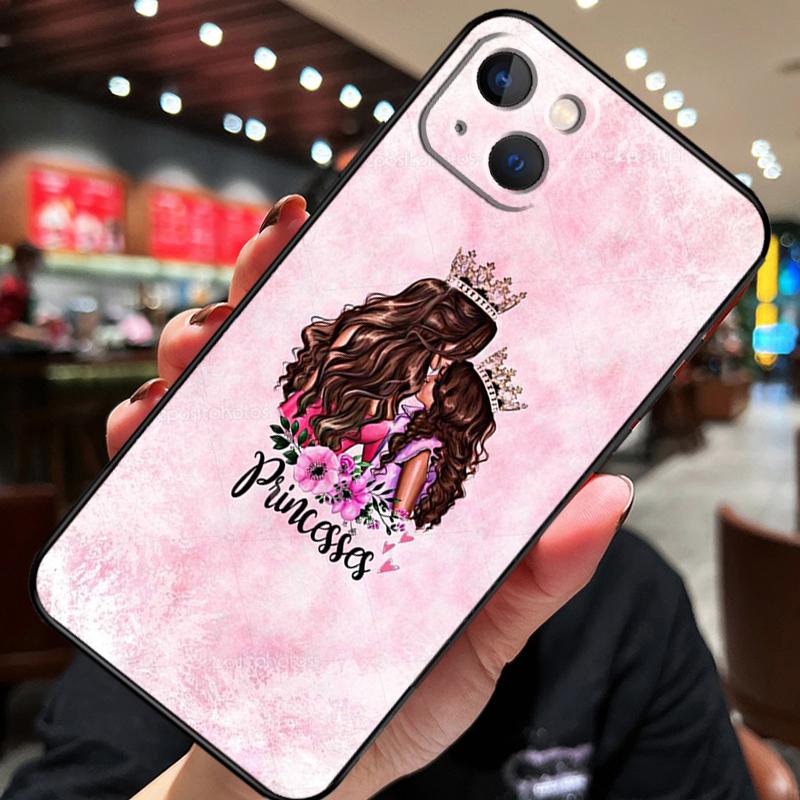Beautiful Mother Daughter Son For iPhone 12 11 14 13 Pro Max Mini XS Max XR X SE 2020 6S 7 8 Plus Case Phone Back Cover