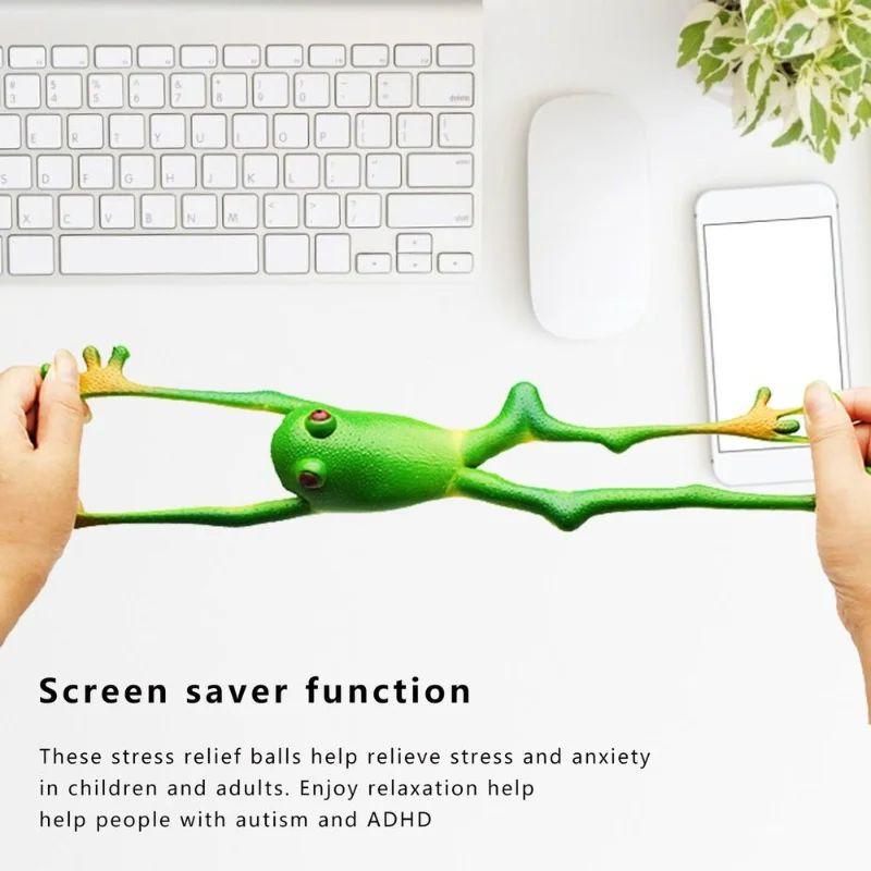 Soft Rubber Particles Pinch Frog Toy Sensory Realistic Simulation Game Stress Relieving Prank Funny Childrens Holiday Gift