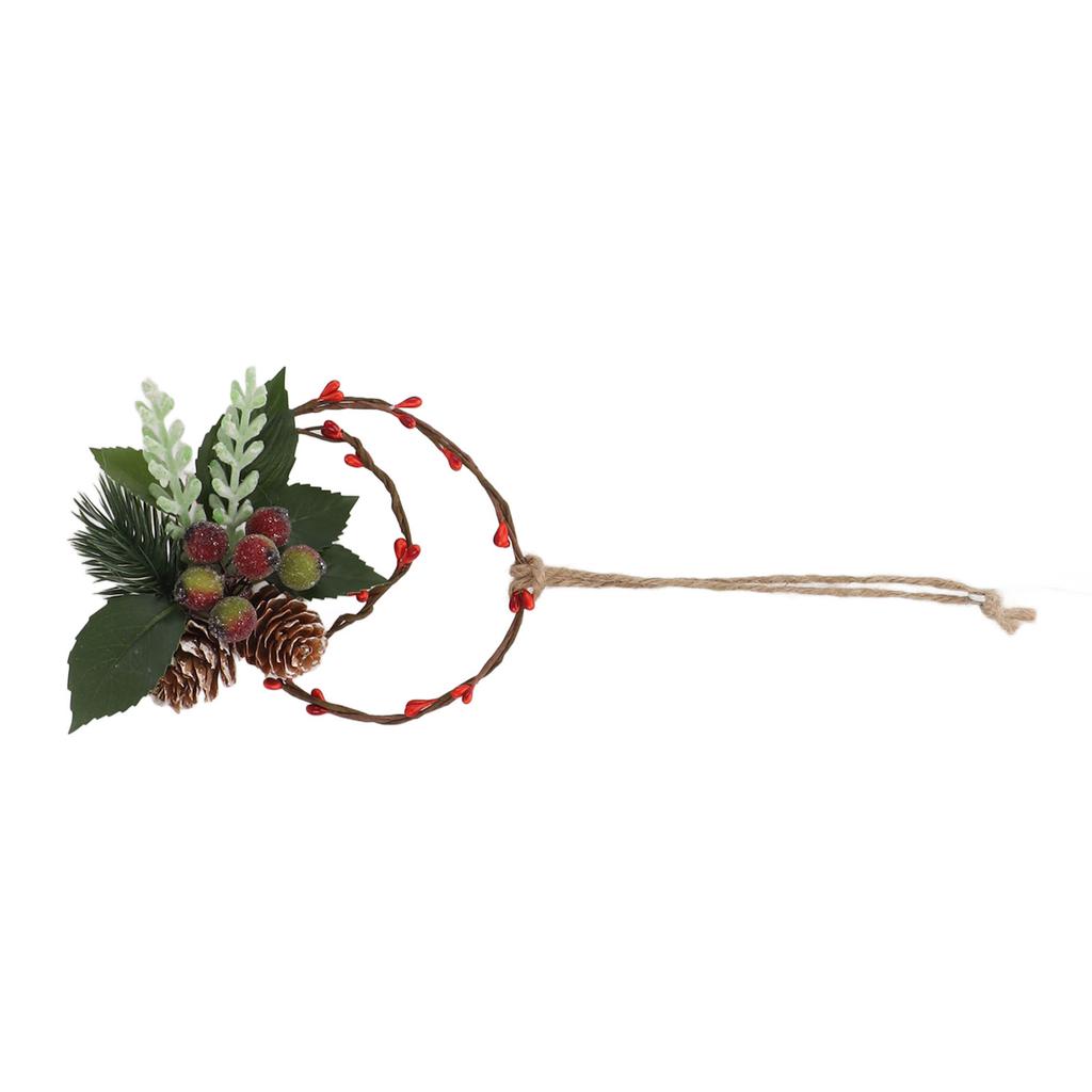 Christmas Hanging Decorative Wreath Handmade Unique Pine Cone Wall Decoration for Birthday Holiday Room Decorations