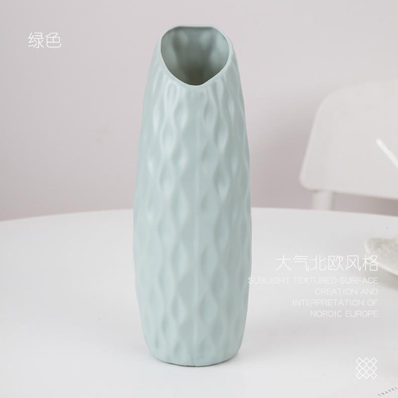 Modern Nordic Plastic Flower Vase, Pink, Blue, White Pot, Basket, Home, Living Room Decoration, Ornament, Arrangement