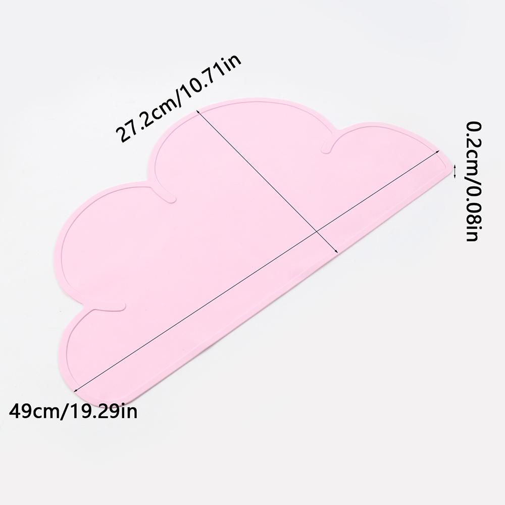 

Silicone Pet Food Mat Cloud Shape Dog Cat Bowl Mat Anti-Slip Waterproof Pet Feeding Mat Placemat as picture show