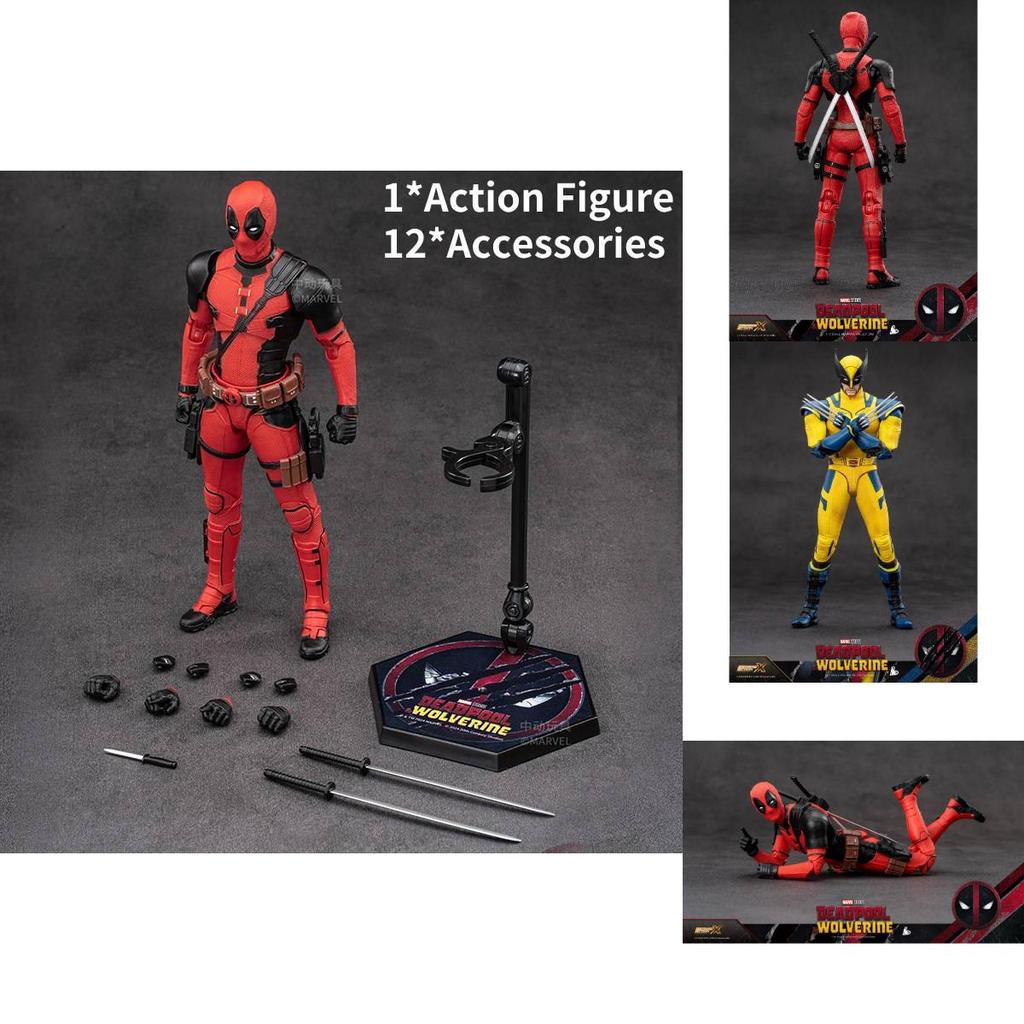 Deadpool And Wolverine Action Figure Highly Detailed 1 To 24 Scale Collectible Toy