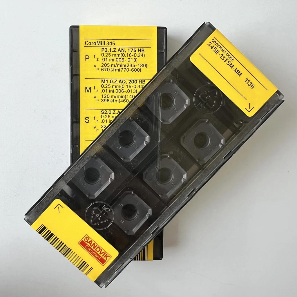Original Sandvik / 345R-13T5M-MM 1130 /  CNC lathe carbide blade 10 Pcs