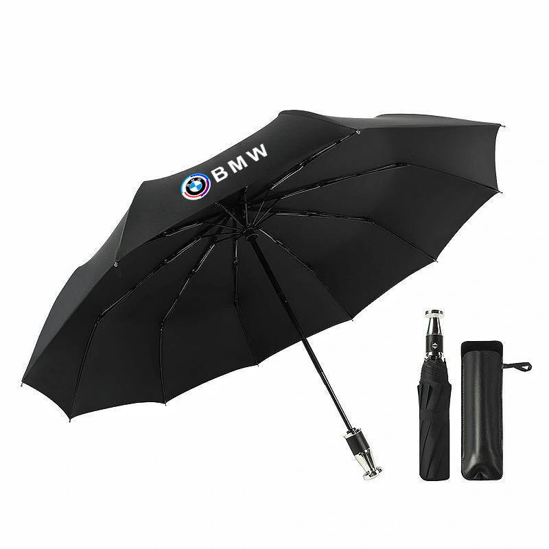For BMW E46 E90 E60 F30 F10 E39 E36 F20 G30 G20 E87 E92 E91 E30 F11 Car Automatic Folding Windproof Sunshade Umbrella Accessory knpc33
