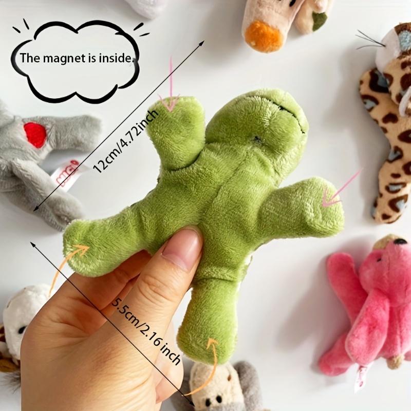 Cute Giraffe Plush Refrigerator Magnet Cartoon Animal Doll Magnet Home Decor Cute Magnets
