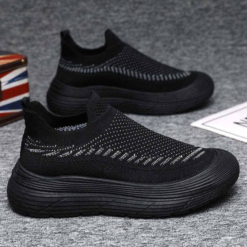 

Men s shoes summer breathable thin mesh mesh shoes one-pedal cloth shoes sports leisure versatile work tide shoes 45