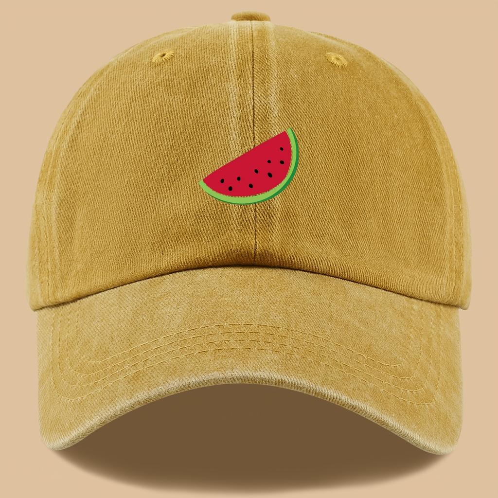 pc Watermelon Print Baseball Cap Adjustable Breathable Comfortable Sun Trucker Hat for Unisex Women Perfect for Holidays