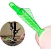 Enfiador de Linha para Máquina de Costura Mini Plástico Trocador Automático Artesanato Tipo Peixe Verde Ferramenta de Inserção de Pontos Trocador Para Idosos