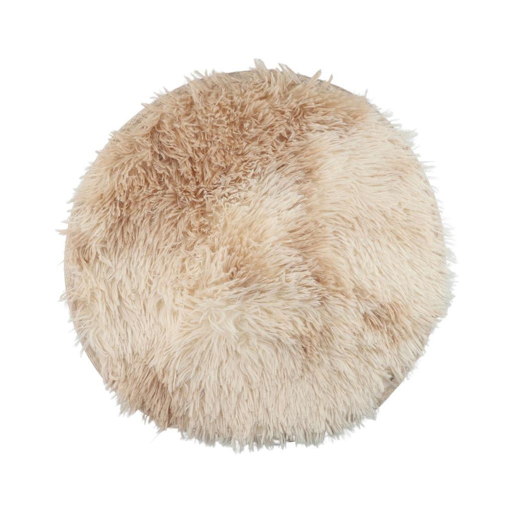 Flauschiger Teppich Wohnzimmer/Plüschteppich Anti-Rutsch Kreis Rund/Fußmatte