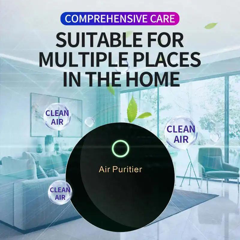 Car Air Sterilizer Purifier Usb Oxygen Cleaner Low Noise Generator Air Purifier Filter Smoke Remover Smart Gadgets Car Supplies