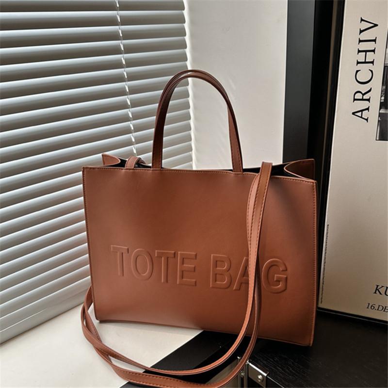 Vintage PU Leer Tote Bag voor Dames Casual Mode Schouder Crossbody Tas voor Werk en Winkelen black