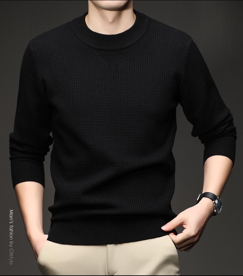 Men's Versatile Knit Round Neck Sweater - Autumn/Winter Bestseller