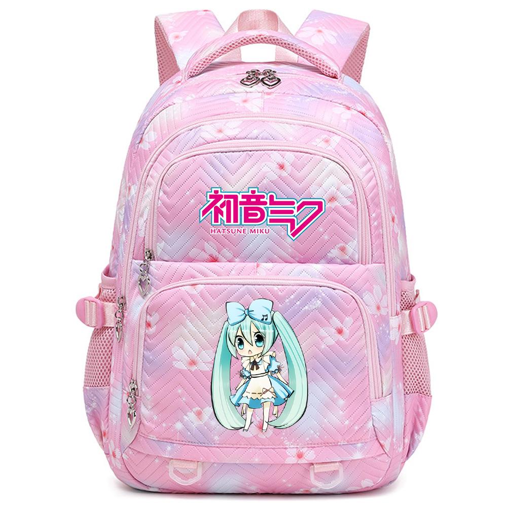 Anime Hatsune Miku Printed School Backpack Student Teenager Bookbag for Boy Girl Women Large Capacity Waterproof Backpack Travel Mochila Escolar