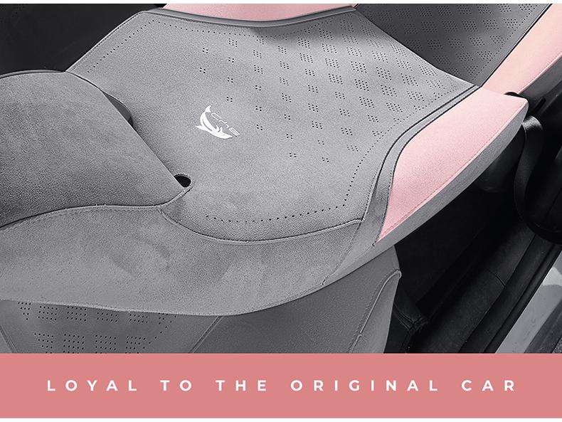 BYD Dolphin Ventilated Seat Cover Set - Premium Full Coverage with One-Piece Headrest for All Seasons.