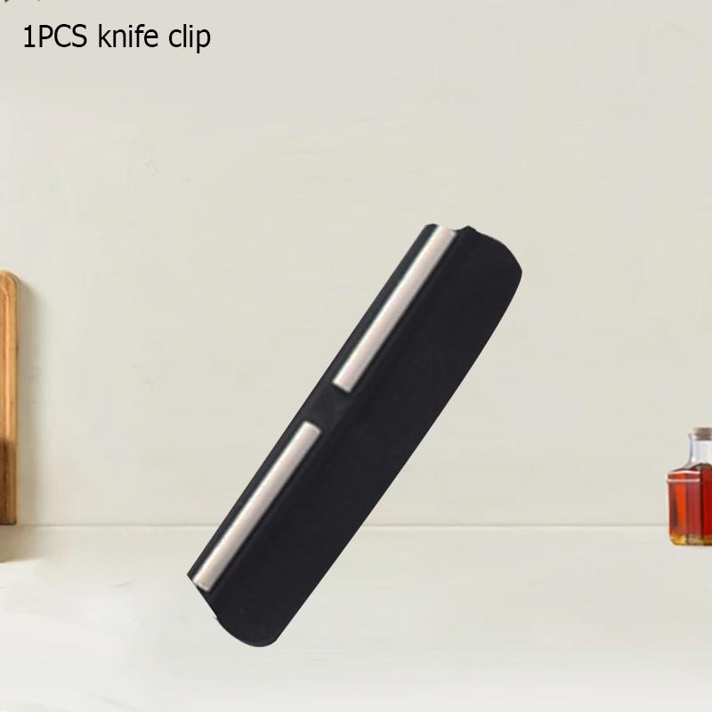 Magnetic Knife Holder 360° Rotating Magnetic Knife Block Rack Acacia Wood Knife Holder Stand Space-Saving for Kitchen Counter