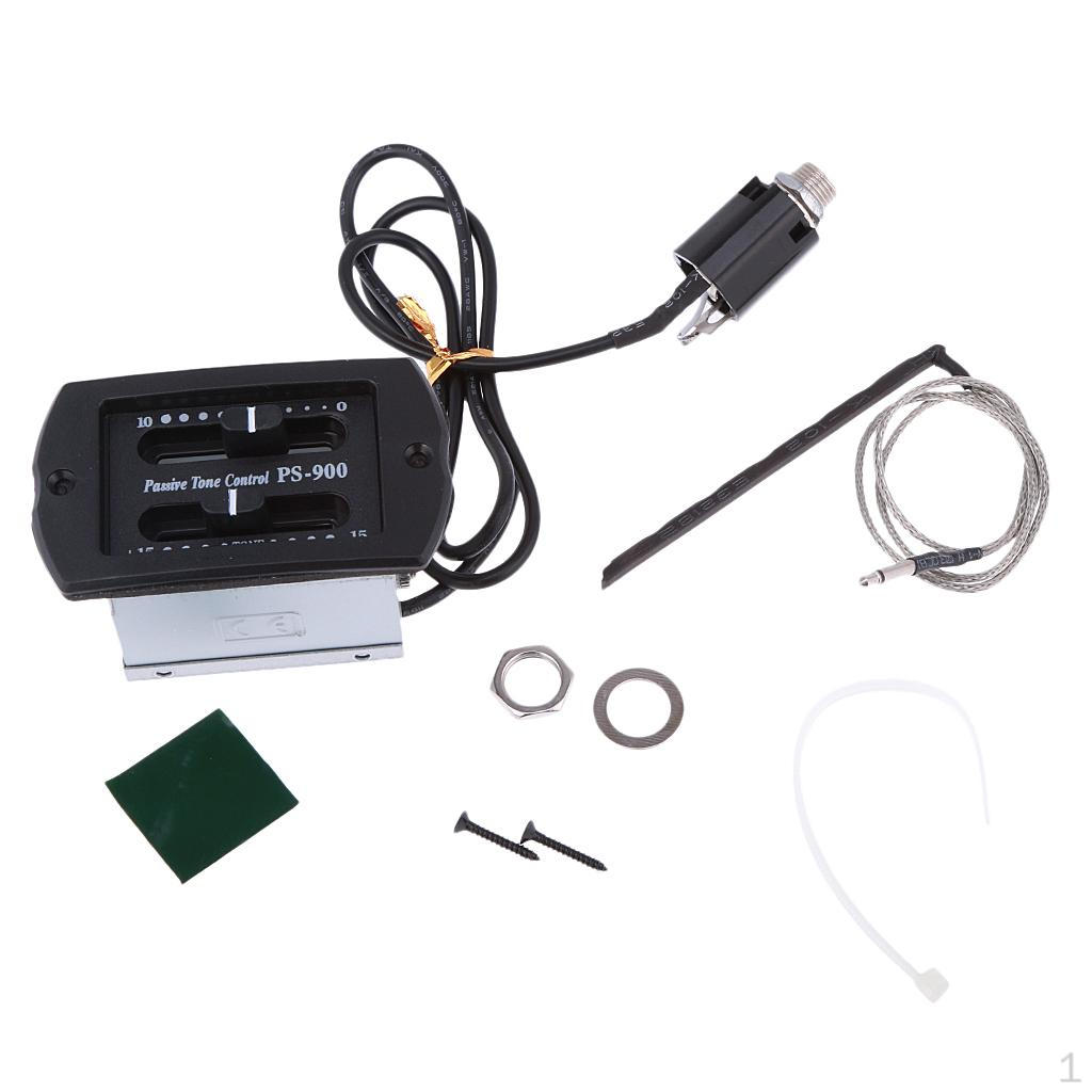 2-band EQ Pre- Preamp Piezo Pickup Kit for Acoustic Guitar