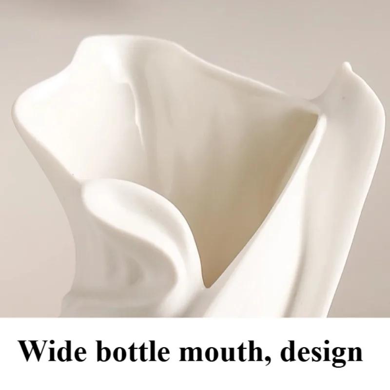 Kreative Vasen Nordische Keramikvasen Morden Art Design Ornamente Vase Ästhetische Luxus Trockenblumen-Vase Heimdekoration