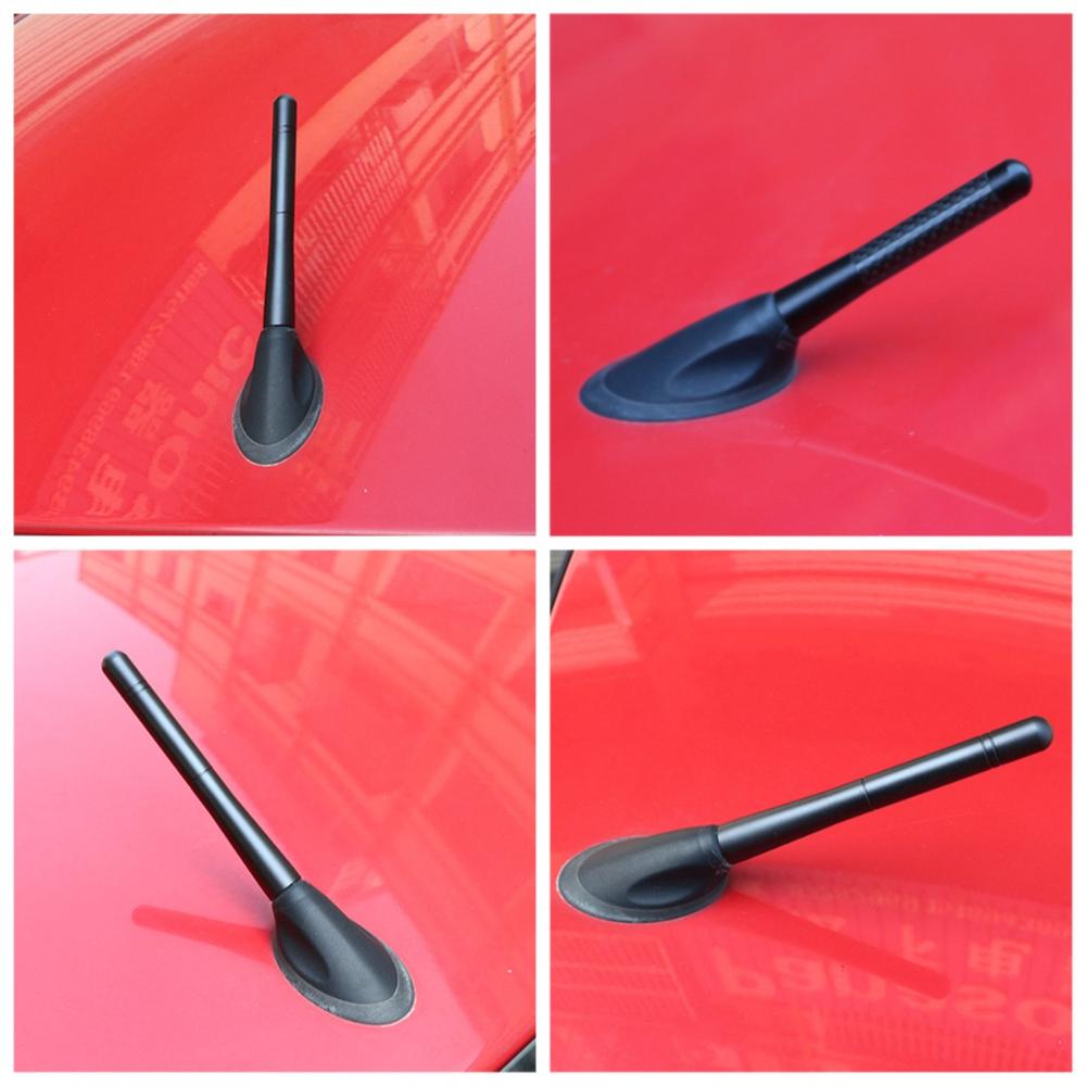 Universal Metal Car Antenna 3.5cm 8cm 12cm Replacement Auto Roof Radio Antenna Black Retrofit Decoration Exterior Accessories